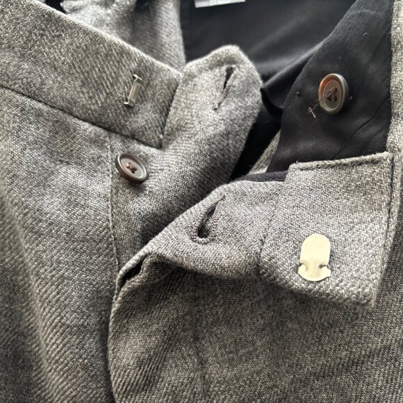 $800 Club Monaco Grey Linen Suit - 40 Pants 33-34 - Picture 12 of 16